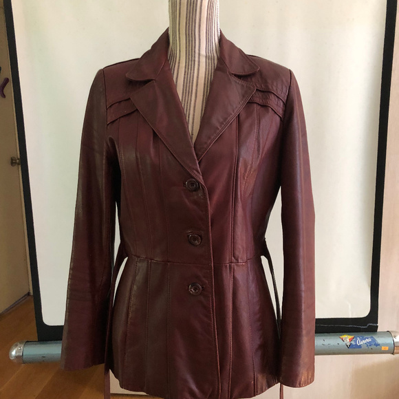 Wilsons Vintage Leather Jacket Size 12 Womens - Picture 5 of 7